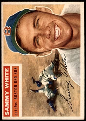 1956 Topps # 168 Грай Сами Уайт Бостън Ред Сокс (Бейзболна картичка) (Сив облегалка) EX/MT Red Sox