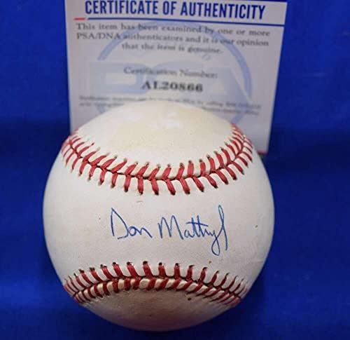 Дон Маттингли, главен Изпълнителен директор на PSA DNA, Автограф на Американската лийг Бейзбол с Автограф OAL - Бейзболни топки С автографи