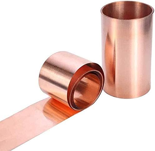 Латунная плоча UMKY Мед метален лист Фолио табела Вырезанная медни метална плоча, Подходяща за заваряване и производство на метално фолио (Размер: 0,05 mm x 200 mm x 1000 mm)