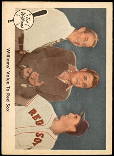 1959 Fleur # 75 Значение Уилямс за Сокс Бейб Рут /Еди Колинс Бостън Ред Сокс (бейзболна картичка) EX/MT+ Ред Сокс