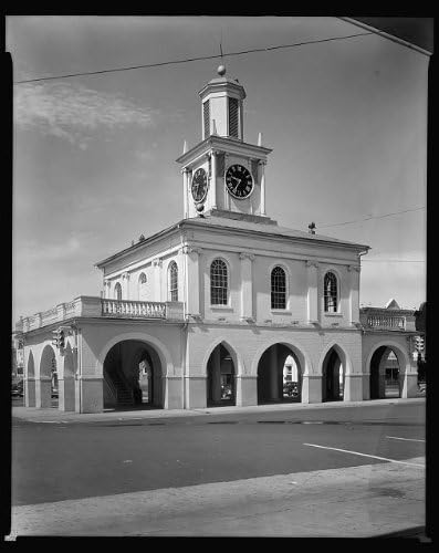 Исторически находки Снимка: Old Market House, Файетвил, Часовници, Северна Каролина, Северна Каролина, Архитектура, Юг, 1935