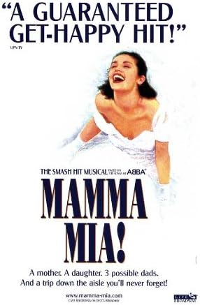Плакат на Спектакъла Бродуейския театър Mamma Mia 11x17, Печат на плакати, 11x17