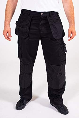 Модерен Мъжки Строителни Cordura Панталони С Джобове за Дограма Инструменти, Близо До Коляното Работно Облекло, Защитни Панталони