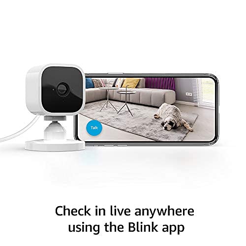 Blink Mini – Компактен подключаемая интелигентна камера за сигурност за сифони, видео с висока резолюция 1080p,
