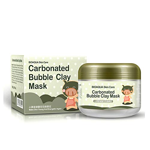 BIOAQUA Carbonated Bubble Clay Piggy Mask Почистваща Маска за дълбоко Подмладяване на кожата С Билкови Екстракти,