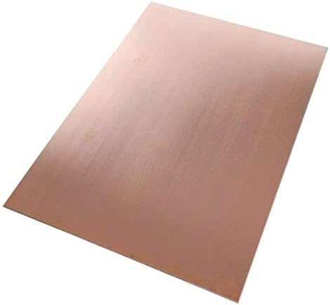 Wzqwzj Метален лист от чиста мед Фолио табела 2x100x100 мм Вырезанная Медни метална плоча Лист от чиста мед (Размер: 100 mm x 100 mm x 2 mm)