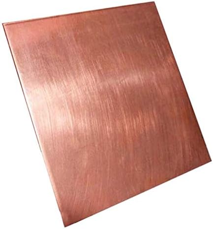 Месинг лист HUILUN 99,9% Чиста Мед лист Материал на металната плоча на Промишлени материали Месингови плочи (Размер: 350x350x0,8 мм)