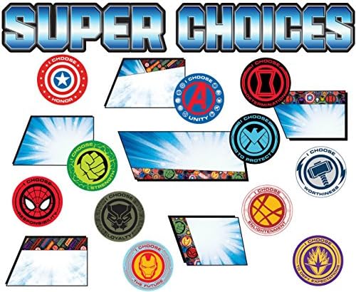 Мини-обяви Eureka Back to School Супергерой на Марвел Adventure Супер избор и декорации за клас, 35 бр., 6 W x 21Л