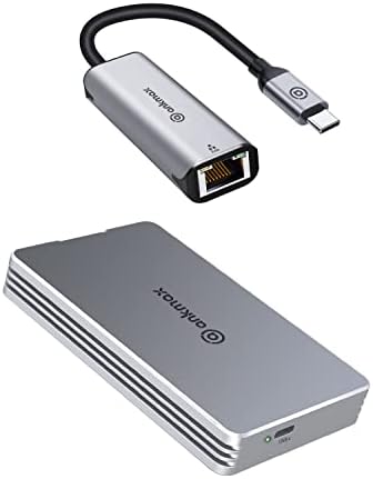 Ankmax включва в себе си корпус, SSD устройство USB 4 M. 2 и USB адаптер C-Ethernet 2,5 Gb, UC4M2 + UC312G2, USB