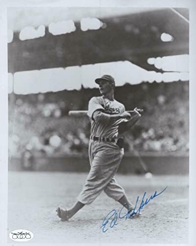 Ед Миксис Бруклин Доджърс, Jsa Soa, Подписано Снимка 8x10 С / Coa - Снимки на MLB с автограф