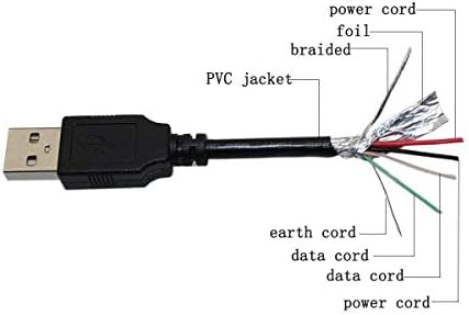 PPJ USB Кабел за зареждане на КОМПЮТЪР, Кабел за компютър, Кабел за Logitech Wireless Performance Mouse MX 910-001105,