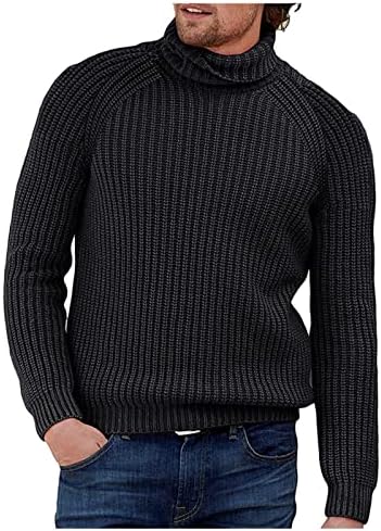 Пуловер за Мъже, Мъжки Пуловер, Монофонични Модерен Вязаный Топ С кръгло деколте и Дълъг Ръкав