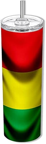 ExpressItBest 20 грама Тясна чаша с Флага на Гвинея (Guinean) - Дизайн Waves