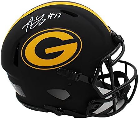 Алън Лазард Подписа Грийн Бей Пэкерс Спин Автентичен Каска Eclipse NFL от Грийн Бей Пакърс - Каски NFL с автограф