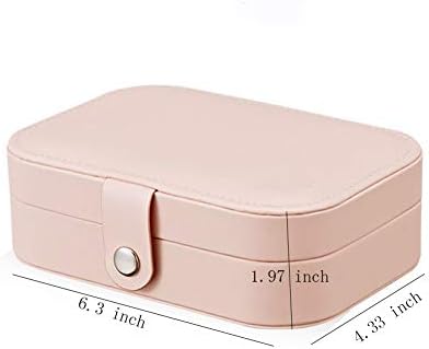 Двупластова кутия за съхранение на бижута корейски обеци, пръстен фланелевая ковчег за бижута