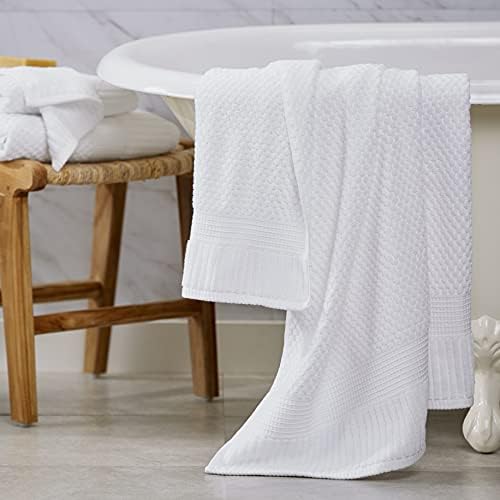 Кърпи за баня NY Loft от памук, 4 опаковка | Супер Меки и Абсорбиращи бързо съхнещи Хавлиени кърпи 30 x 52