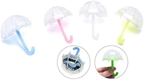 Qixivcom 8 Опаковки на Празни Чанти за мигли, сладък чадър, Пластмасова Кутия за опаковане на миглите, Държач, Кутия