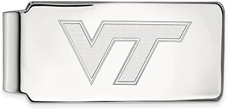 Скоба за пари Virginia Tech (Бяло злато 14 карата)