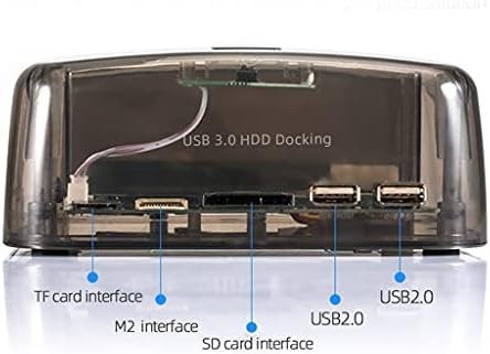LXXSH USB 3.0 All in 1 Зарядно устройство за твърдия диск Слот за четене на IDE/SATA Двоен Многофункционален Корпус твърд диск за Докинг станция