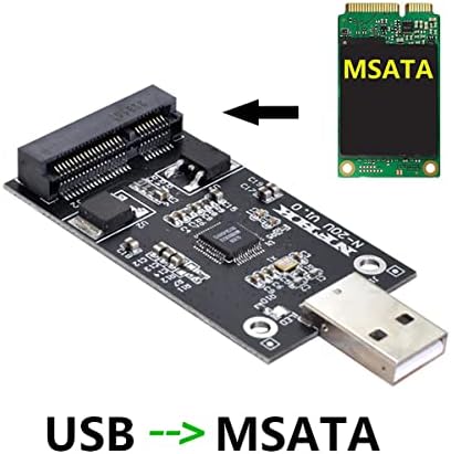 Cablecc Mini PCI-E mSATA към USB 2.0 Външен SSD PCBA адаптер Conveter карта на водача, дръжките без своята практика