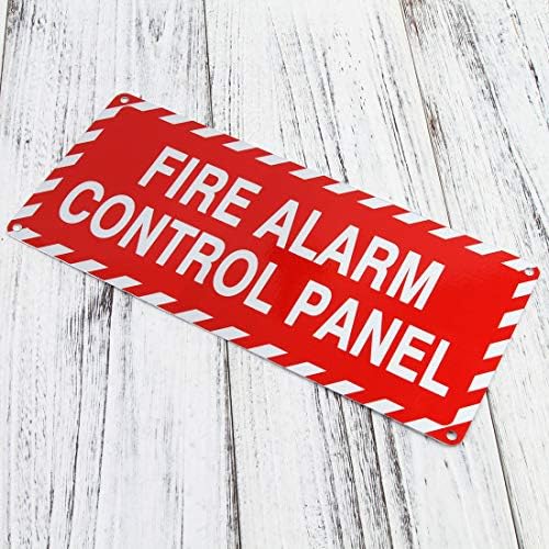 Знак контролния Панел пожароизвестяване От Алуминий 4,5 x 10 инча Дебелина 40 Mils Отразяваща Знак С защита от Uv