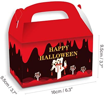 12 бр. Кутии за Предложения за Хелоуин, Кутии за шоколадови бонбони Трик или лечение, Тиквен Заключване Вещици,