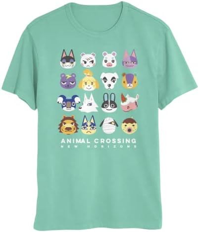 Мъжки и Дамски тениски с къс ръкав Айзък Морис Limited с героите Animal Crossing New Horizons за мъже и жени