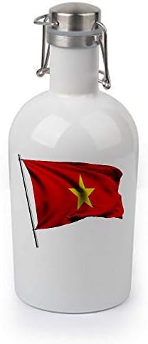 ExpressItBest 64oz Growler - Флаг във Виетнам (Vietnamese) - Изобилие от възможности