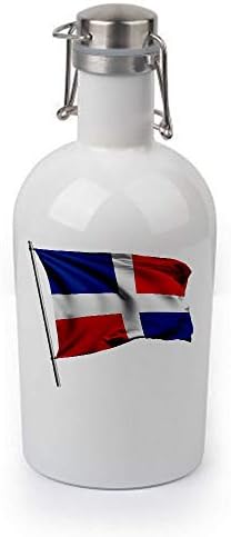 ExpressItBest 64oz Growler - Флаг на Доминиканската Република - Много възможности