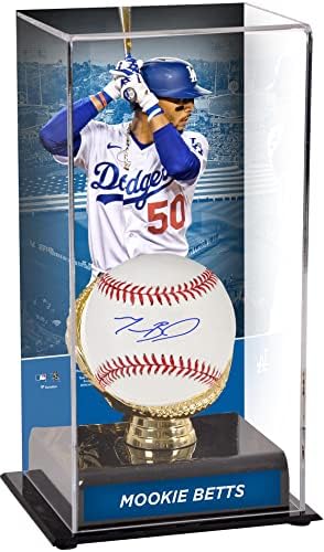 Бейзболна Витрина с Автограф Брашно Бетс Лос Анджелис Доджърс и Златни Ръкавици с участието на - Ръкавици MLB с Автограф