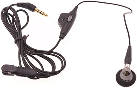 Моногарнитура слушалки с Кабел С една подложка 3,5 мм, Съвместими с Alcatel Jitterbug Smart 2 - REVVL 2