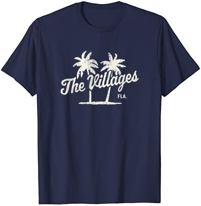 The Villages Florida Реколта Тениска с изображение на Палми 70-те години
