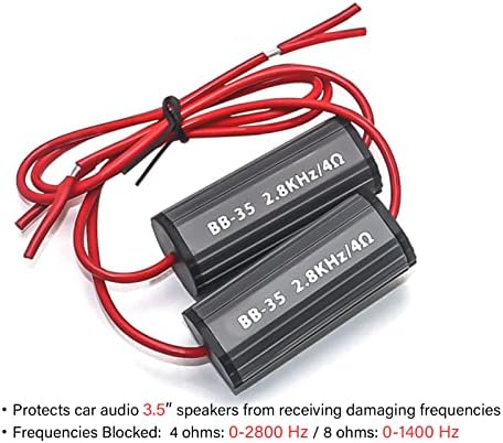 Бас блокове ОТКАТ на BB-35 са Предназначени за защита на 3,5-инчови говорители автомобилни аудио системи, отстраняват честота 0-2,8 khz при 4 Ома, двойка