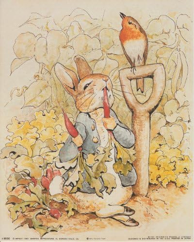 Приказка за Кролике Санкт Беатрикс Потър Оригинално и Авторизованное издание на Художествени Отпечатан плакат (8x10)