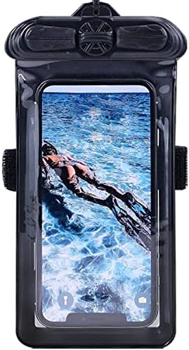 Калъф за телефон Vaxson Черно, Съвместим с водоустойчив калъф Huawei Honor 4 Play Dry Bag [Без защитно фолио за