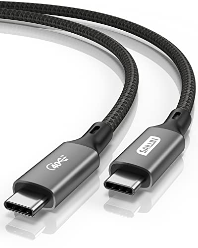 [USB-IF сертифицирани] USB4 е Съвместим с Thunderbolt кабел 4 с дължина 3,3 метра, кабел USB C в найлонов оплетке