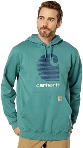 Мъжки hoody Carhartt Rain Defender Свободно намаляване на Средното тегло с Графичен лого C