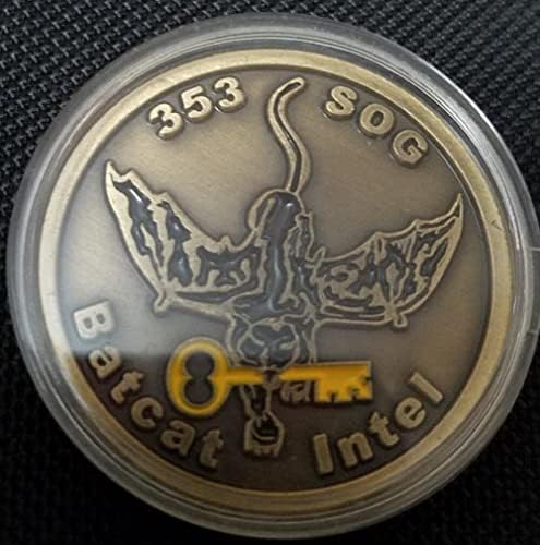 Монета USAF AFSOC 353D SOG J2 Batcat Intel 353d Special Operations Group Pacific Challenge