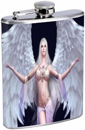 Дизайн на ангелите-пазители от неръждаема стомана с 8 унции-006