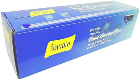 Храни филм Forvara без PVC 18 x 2000 с прибиращ с нож (не съдържа бисфенол А, хлор, не съдържа PVC, безопасно за
