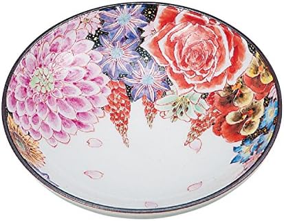 伊野正峰 Прибори Kutani K4-1208 от стъкло Seki Azusa (с поставка за чинии) (с кутия от Павловнии) Ханамаса