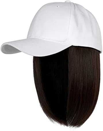 Бейзболна шапка за голф с наращенными коса, права къса прическа боб, регулируема, подвижна перука, забавни шапки