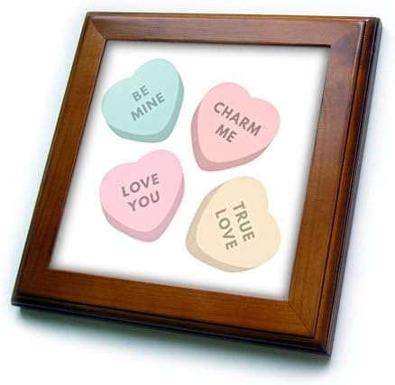 3 Плочки в рамка от конфетных сърца за деня на Св. Валентин (ft-375971-1)