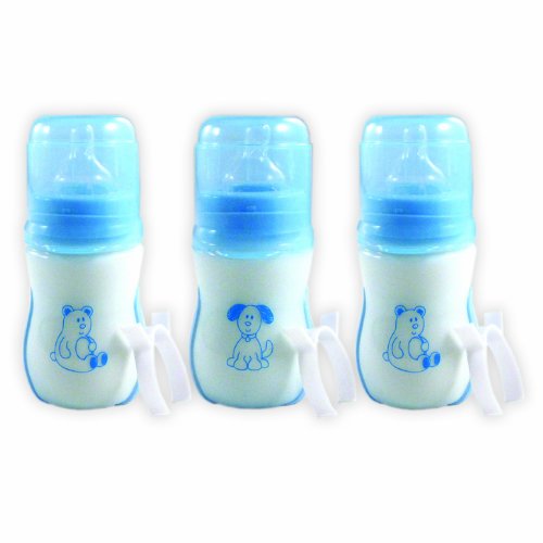 Самостерилизующиеся бебешки бутилки Nurtria, които не съдържат BPA, Сини, 3 опаковки (Свалена от производство, производител)
