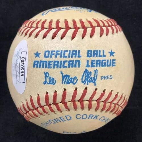 Харви Куэнн Подписа Бейзболни Топки С автограф на Lee MacPhail Тайгърс Brewers На Надписи JSA - Бейзболни топки