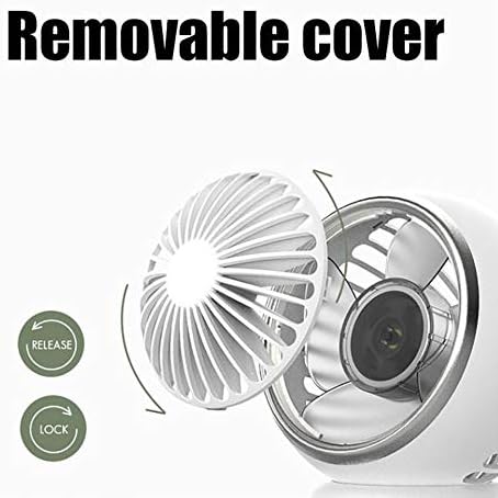 LILIANG - Преносим Безшумен Настолен вентилатор за лични пространства, настолен вентилатор USB, Акумулаторна Мини-Вентилатор