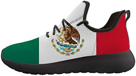 owaheson Mexico Flag за Мъже, Спортни Обувки За Тенис, Лека Дишаща Обувки За Бягане Маратонки, без закопчалка