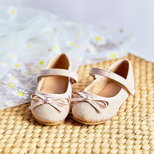 Flaryzone/Модела обувки на принцесата Мери Джейн на равна подметка в стил Балерина за Малки момиченца - на Сватбената
