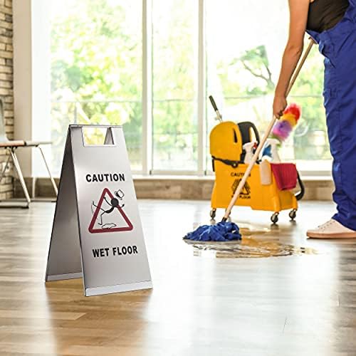 Предупредителен Знак за Мокри пода В Кухнята, Дизайн Jolli от Неръждаема Стомана