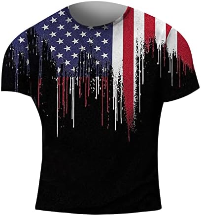 MIASHUI Компресия на Мъжки Ризи с дълъг Ръкав, Ежедневни Летни Тениски с Къс Ръкав, 3D Дигитален Печат, Тениска